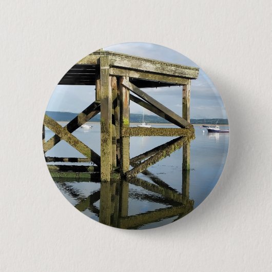 UITZICHTEN OP WALES RONDE BUTTON 5,7 CM (Voorkant)
