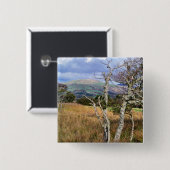 UITZICHTEN OP WALES VIERKANTE BUTTON 5,1 CM (Voorkant /achterkant)