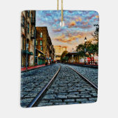 Uitzichten rivierstraat keramisch ornament (Rechts)