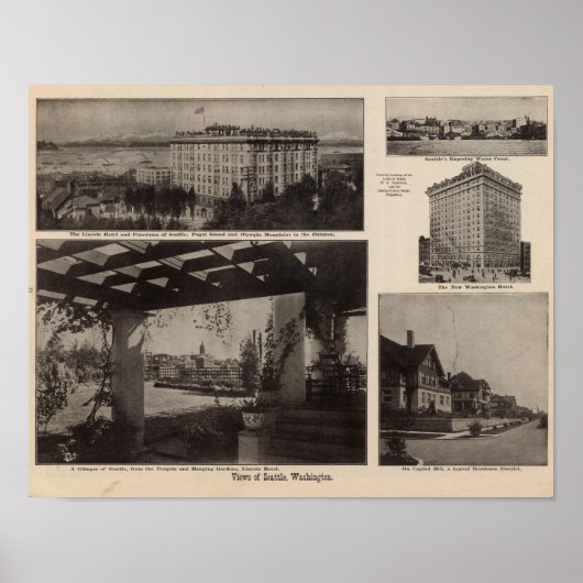 Uitzichten, Seattle Poster (Voorkant)