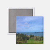 Uitzichten uit de Astoria-kolom, Oregon Magneet (Voorkant / Achterkant)
