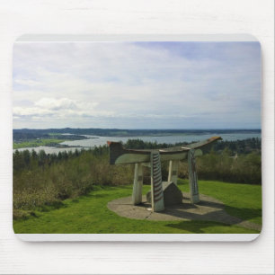 Uitzichten uit de Astoria-kolom, Oregon Muismat