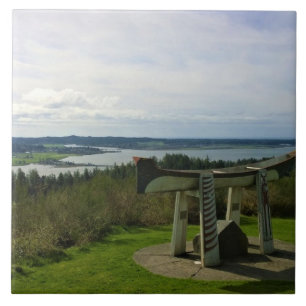Uitzichten uit de Astoria-kolom, Oregon Tegeltje