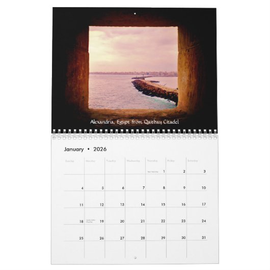 Uitzichten uit het Midden-Oosten Kalender (Jan 2026)