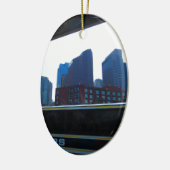 Uitzichten van Boston City America Keramisch Ornament (Links)