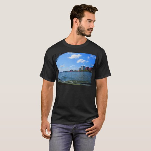 Uitzichten van Boston City America T-shirt (Voorkant volledig)