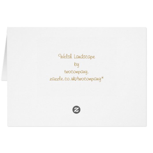 UITZICHTEN VAN DE KAART VAN WALES (Achterkant Horizontaal)