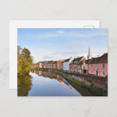 Uitzichten van de noordkathedraal en de rivier de  briefkaart (Voorkant / Achterkant)