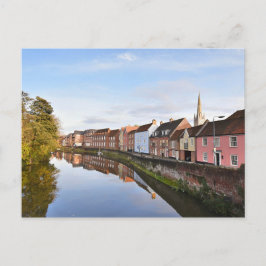 Uitzichten van de noordkathedraal en de rivier de  briefkaart