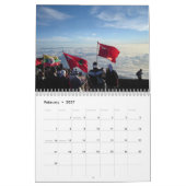 Uitzichten van de top van de Japanse stad Fuji Kalender (Feb 2027)