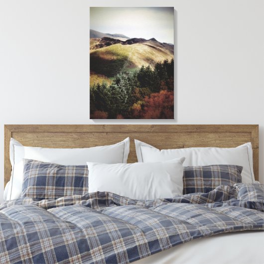 UITZICHTEN VAN DE WALEN CANVAS AFDRUK (Insitu (Slaapkamer))