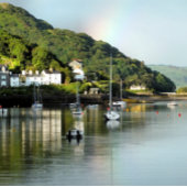 UITZICHTEN van de WALES-kaart