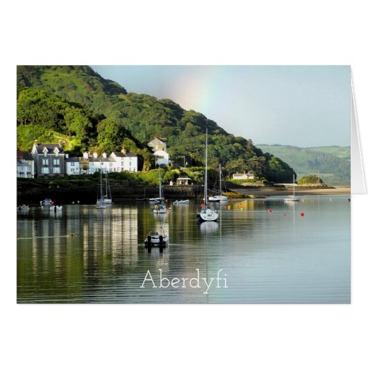 UITZICHTEN van de WALES-kaart (Voorkant Horizontaal)