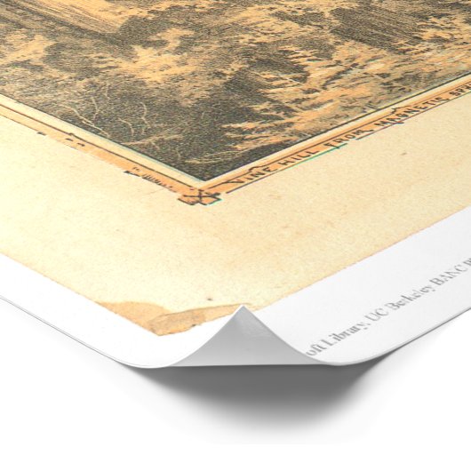 Uitzichten van de Zuid-Pacifische kustlijn (1649A) Poster (Hoek)