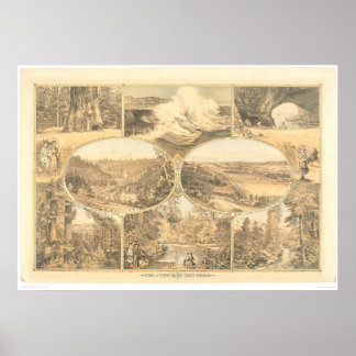 Uitzichten van de Zuid-Pacifische kustlijn (1649A) Poster