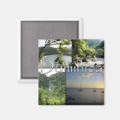 Uitzichten van Dominica magneet (Voorkant / Achterkant)