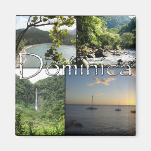 Uitzichten van Dominica magnet