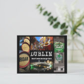 Uitzichten van Dublin 2, met aangepast bericht Briefkaart (Staand voorkant)