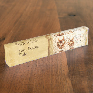 Uitzichten van een foetus in de baarmoeder, Ob-Gyn Naambordje