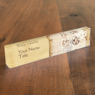 Uitzichten van een foetus in de baarmoeder, Verlos Naambordje