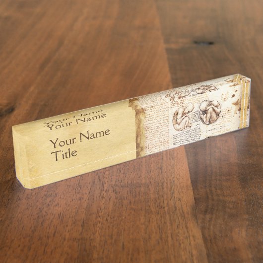 Uitzichten van een foetus in de baarmoeder, Verlos Naambordje (Zijkant)