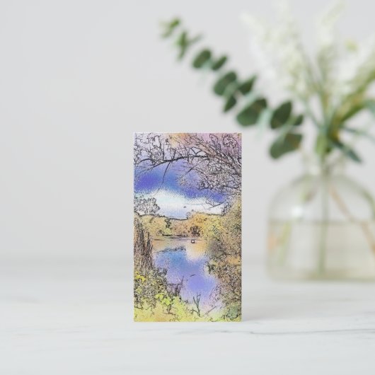 UITZICHTEN VAN ENGLAND VISITEKAARTJE (Staand voorkant)