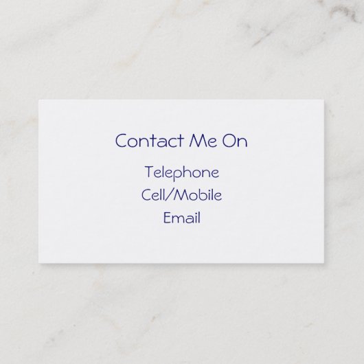 UITZICHTEN VAN ENGLAND VISITEKAARTJE (Achterkant)