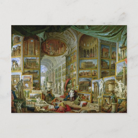 Uitzichten van het Oude Rome, 1758 Briefkaart (Voorkant)