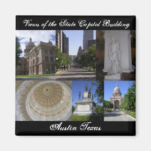 Uitzichten van het State Capitol Building, Austin, Magneet