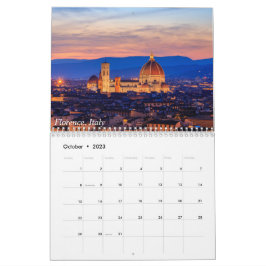 Uitzichten van Italië, Frankrijk en Californië Kalender