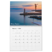 Uitzichten van Italië, Frankrijk en Californië Kalender (Feb 2026)