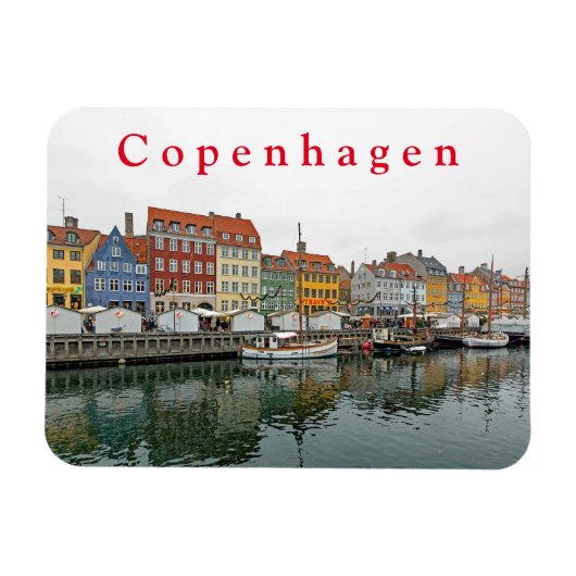 Uitzichten van Kopenhagen. Nyhavn 3. Magneet (Horizontaal)