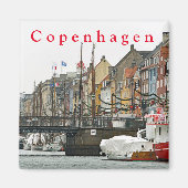 Uitzichten van Kopenhagen. Nyhavn BLZ. 2. Magneet (Voorkant)