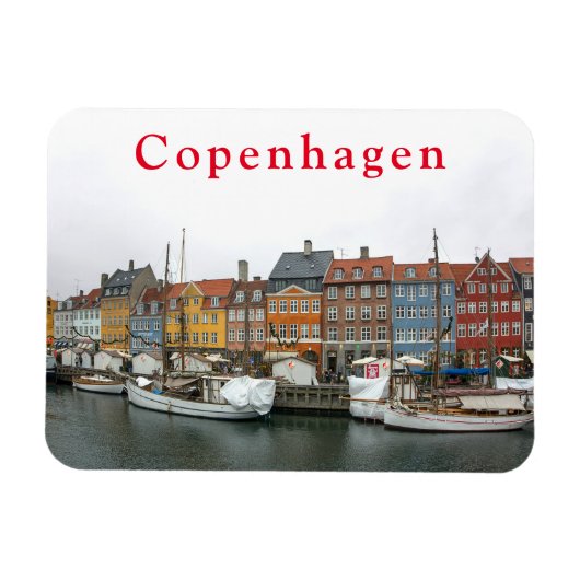 Uitzichten van Kopenhagen. Nyhavn BLZ. 4. Magneet (Horizontaal)