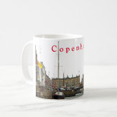 Uitzichten van Kopenhagen. Nyhavn. P. 1 Koffiemok (Voorkant links)