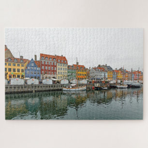 Uitzichten van Kopenhagen. Nyhavn. P. 3. Legpuzzel