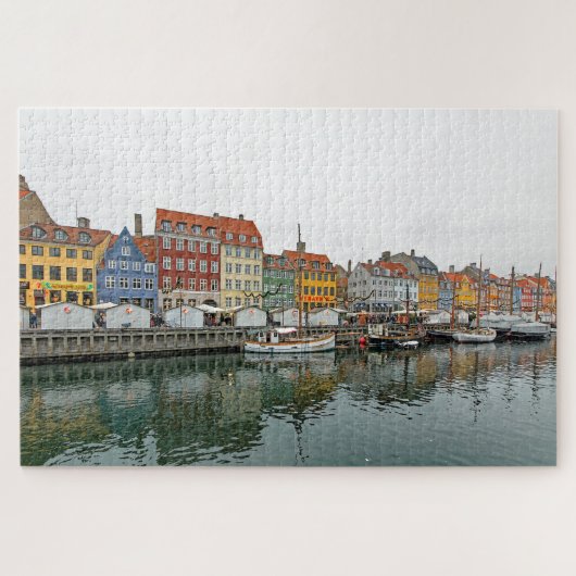 Uitzichten van Kopenhagen. Nyhavn. P. 3. Legpuzzel (Horizontaal)