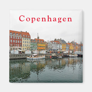 Uitzichten van Kopenhagen. Nyhavn. P. 3. Magneet
