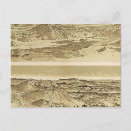 Uitzichten van Mount Trumbull en Mount Emma Briefkaart (Voorkant)