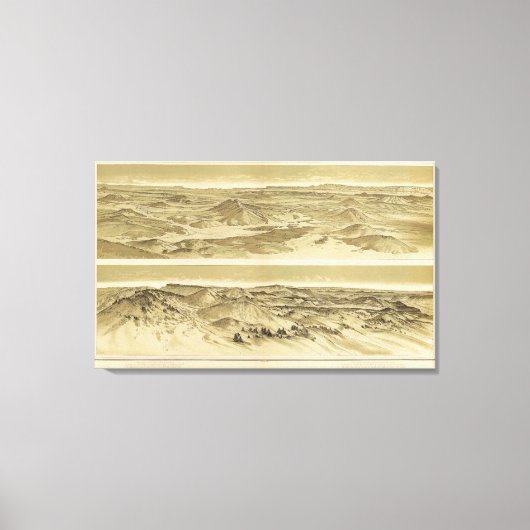 Uitzichten van Mount Trumbull en Mount Emma Canvas Afdruk (Voorkant)