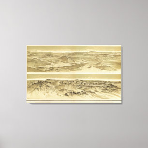 Uitzichten van Mount Trumbull en Mount Emma Canvas Afdruk