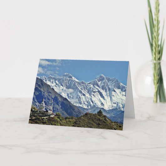 Uitzichten van Nepal op manier om EVEREST OP TE Feestdagen Kaart (Voorkant)