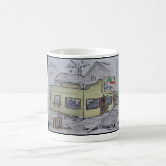 Uitzichten van San Luis Obispo, Scrubby en Lloyd's Koffiemok