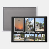 Uitzichten van St. Augustine Florida Magnet (Voorkant / Achterkant)