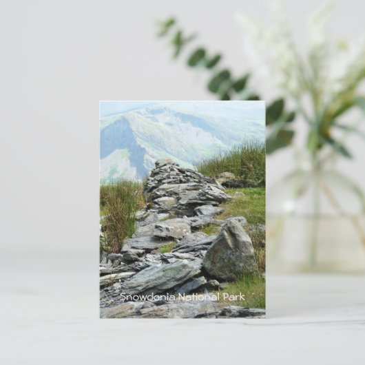 UITZICHTEN VAN WALES BRIEFKAART (Staand voorkant)