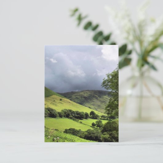 UITZICHTEN VAN WALES BRIEFKAART (Staand voorkant)