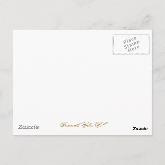 UITZICHTEN VAN WALES BRIEFKAART (Achterkant)