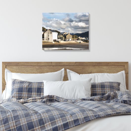 UITZICHTEN VAN WALES CANVAS AFDRUK (Insitu (Slaapkamer))