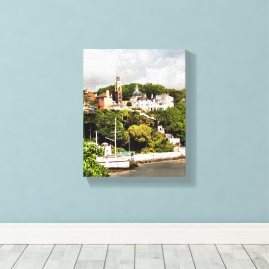 UITZICHTEN VAN WALES CANVAS AFDRUK (Insitu (Houten vloer))