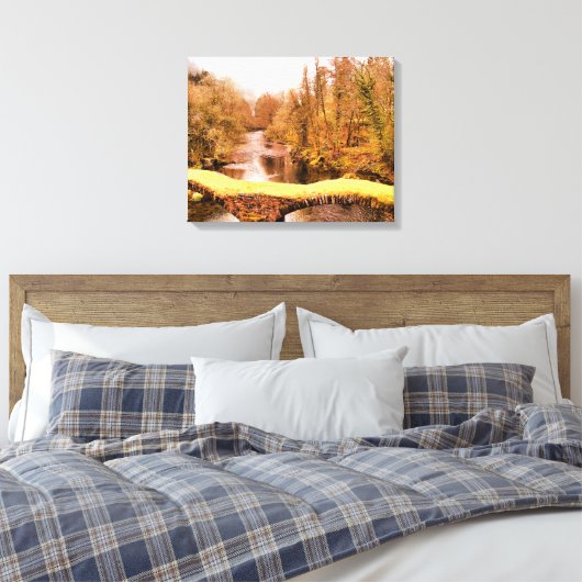 UITZICHTEN VAN WALES CANVAS AFDRUK (Insitu (Slaapkamer))